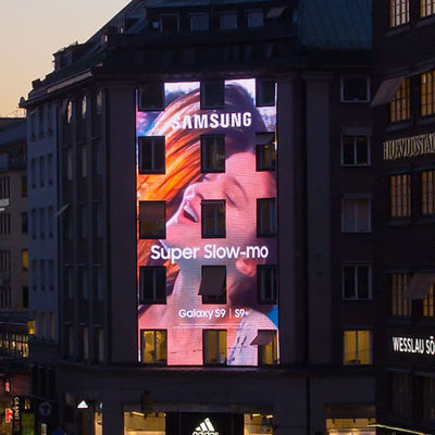 Esposizione all'aperto di sostegno 3D HDR di dimensione di colore pieno 192×192mm del modulo dell'esposizione di LED P6