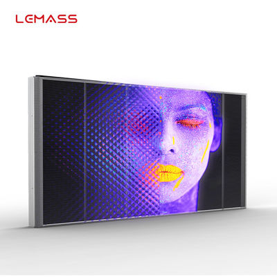 Il LED commerciale visualizza trasparente, trasparenza dello schermo P3.9 di SMD 3510 LED l'alta