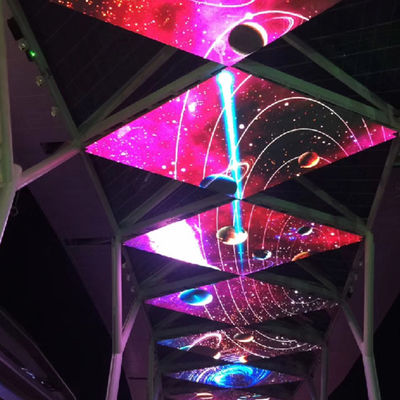 Esposizione di LED leggera del soffitto P7.8, trasparenza dello schermo trasparente del LED alta